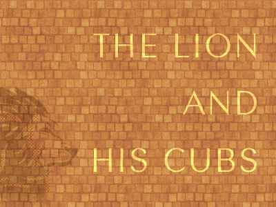 The Lion And His Cubs